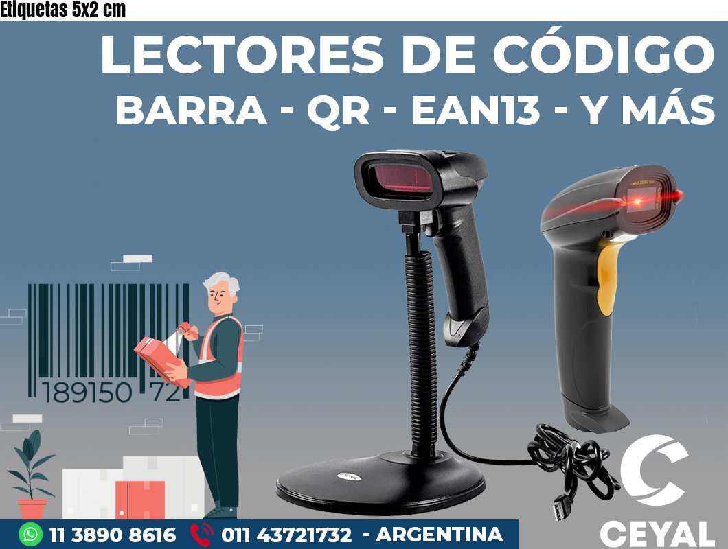 Etiquetas 5x2 cm