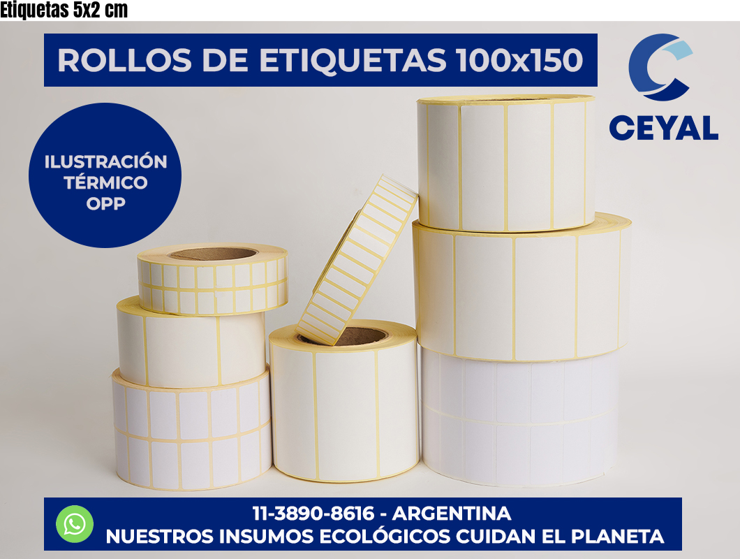 Etiquetas 5×2 cm
