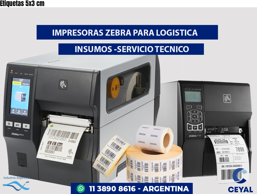 Etiquetas 5x3 cm