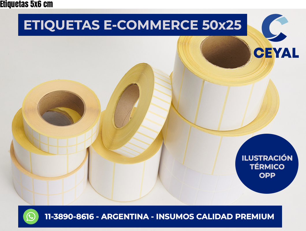 Etiquetas 5×6 cm