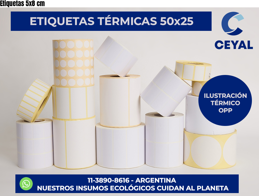 Etiquetas 5×8 cm