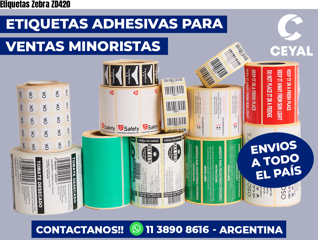 Etiquetas Zebra ZD420