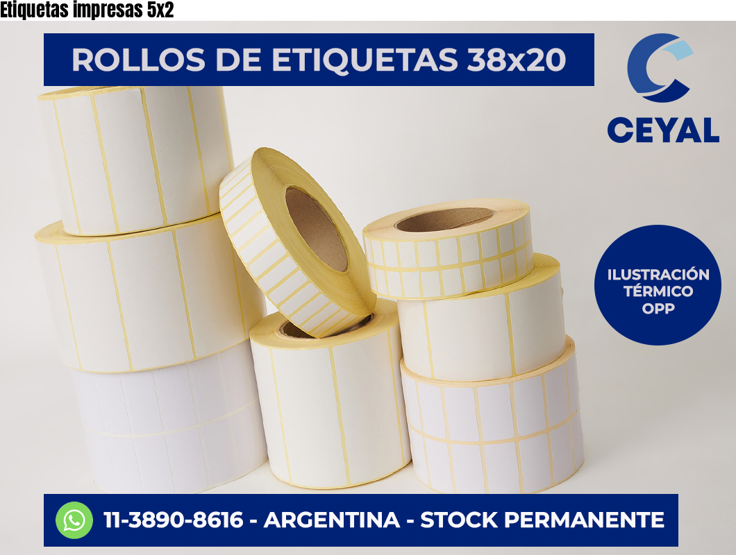 Etiquetas impresas 5×2