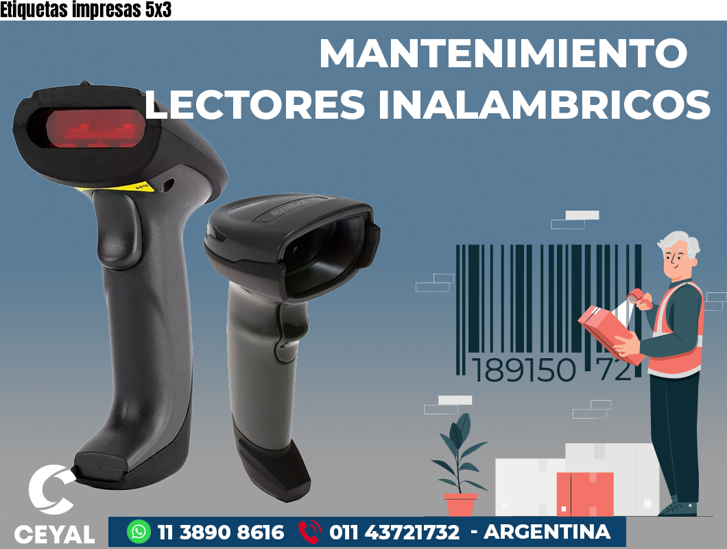 Etiquetas impresas 5x3