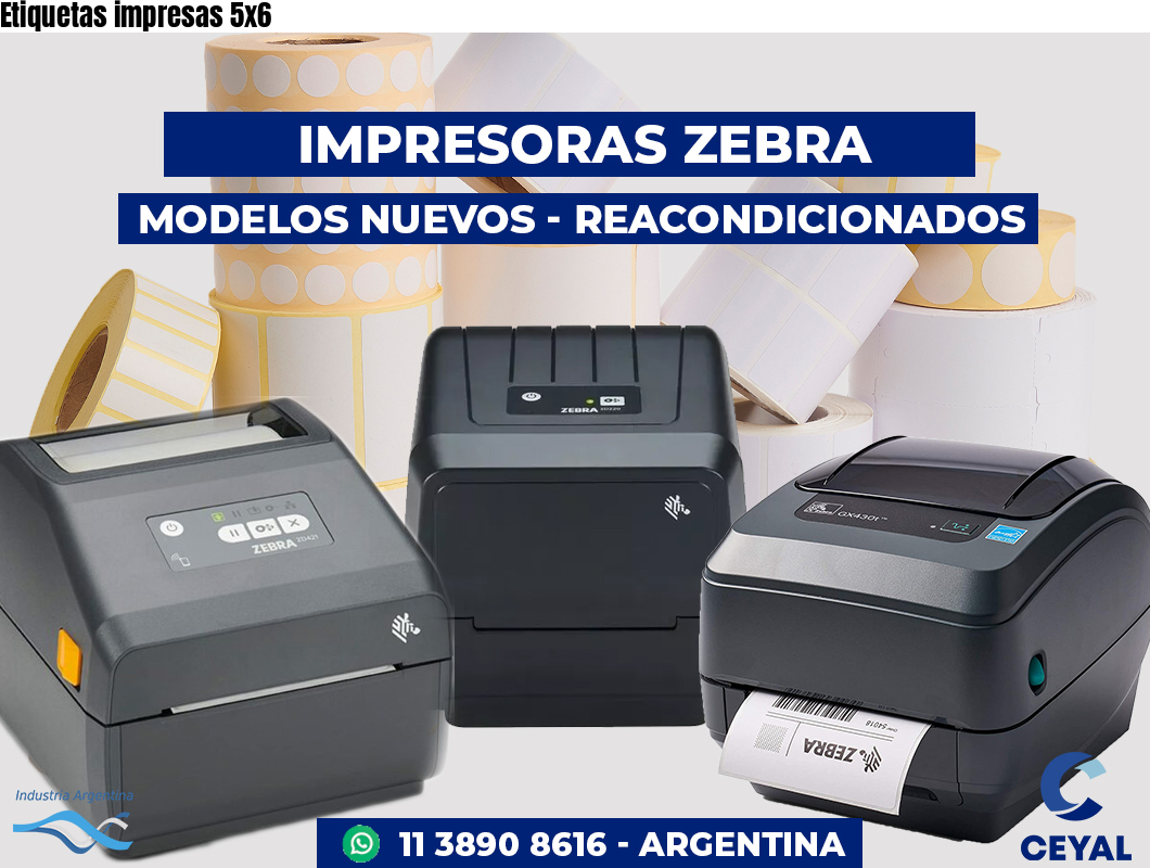 Etiquetas impresas 5x6