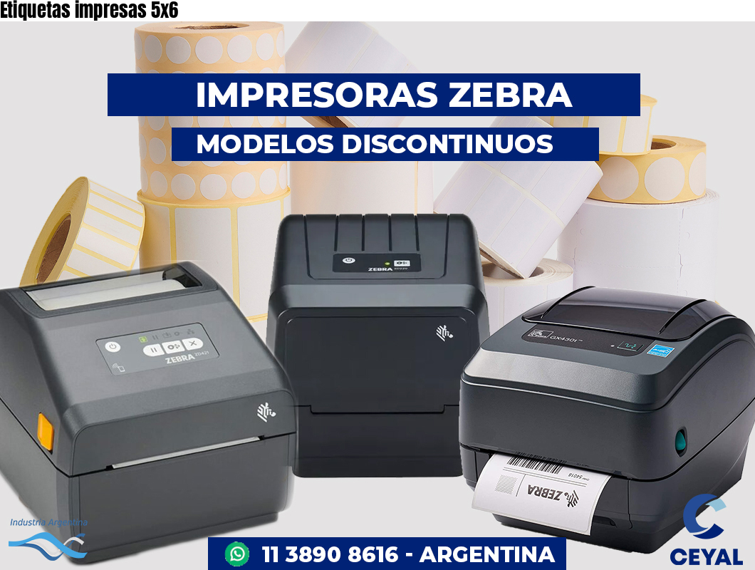 Etiquetas impresas 5x6