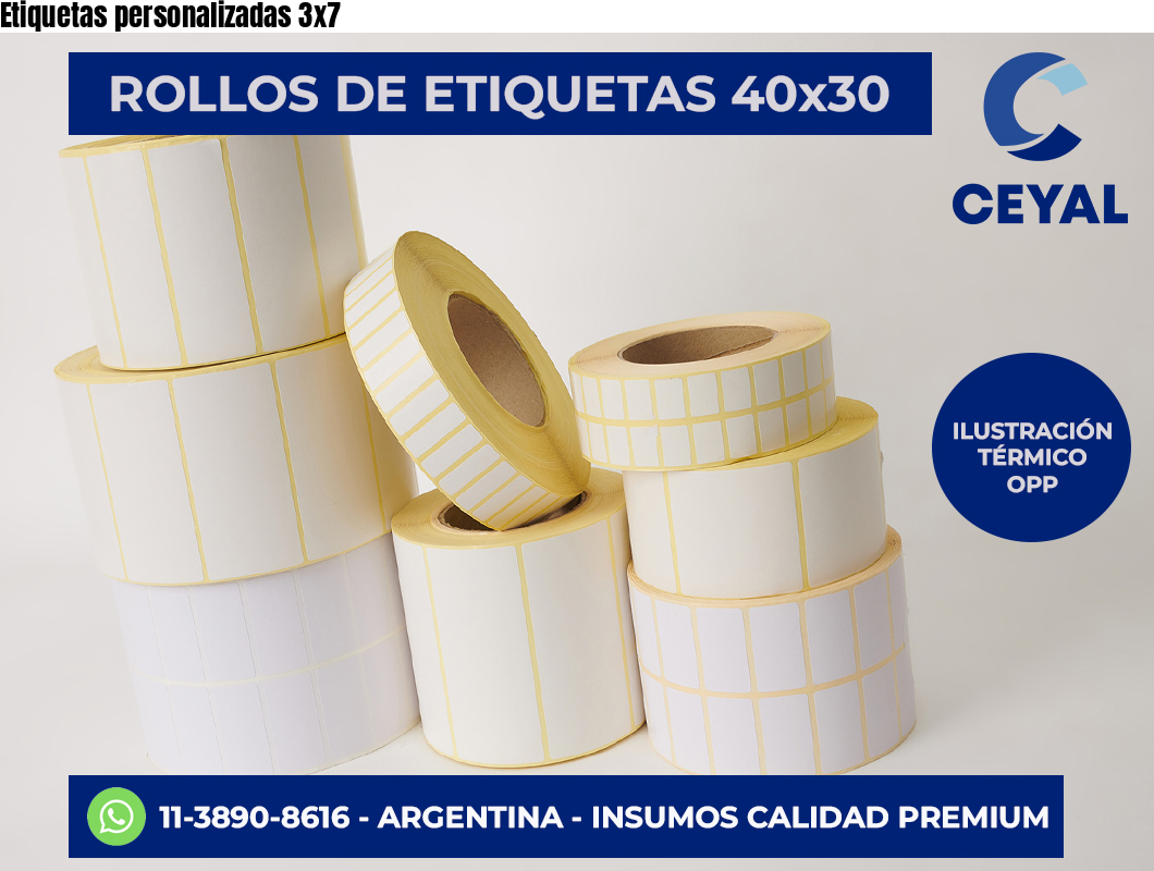 Etiquetas personalizadas 3×7