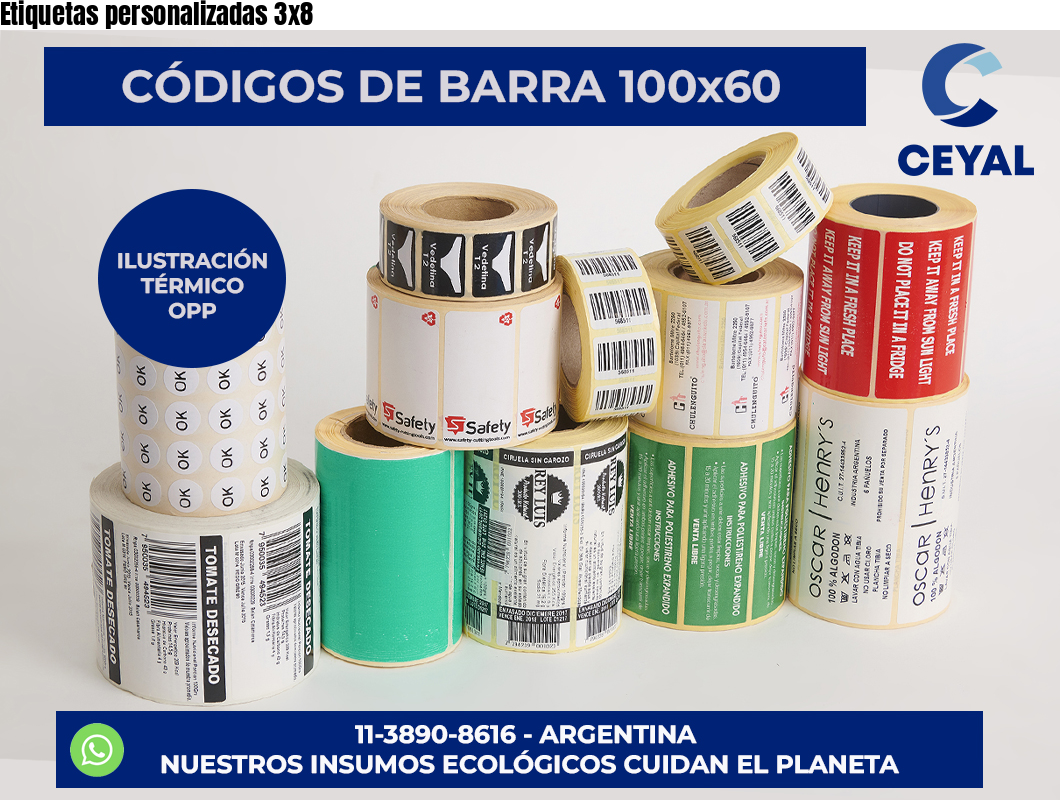 Etiquetas personalizadas 3×8