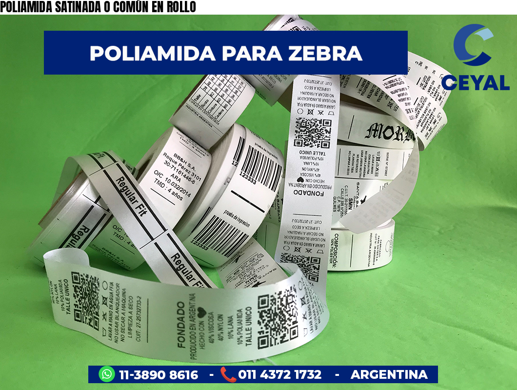 POLIAMIDA SATINADA O COMÚN EN ROLLO