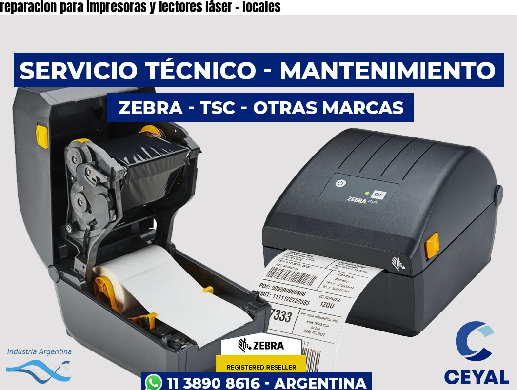 reparacion para impresoras y lectores láser – locales