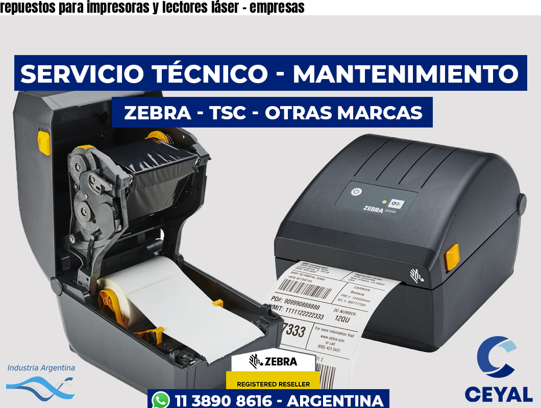 repuestos para impresoras y lectores láser – empresas
