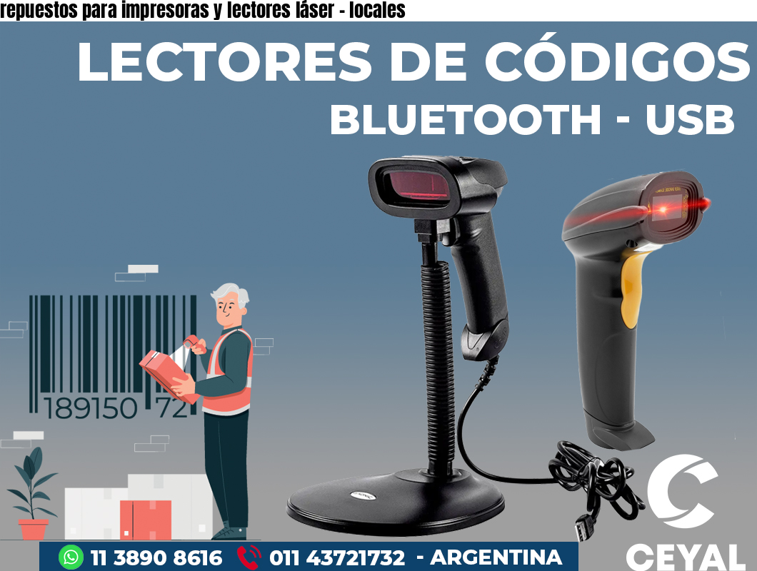 repuestos para impresoras y lectores láser - locales