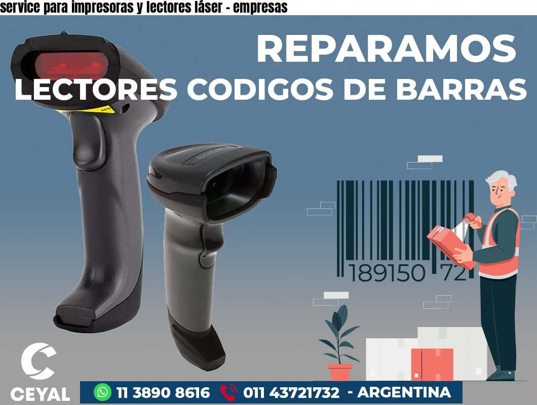 service para impresoras y lectores láser - empresas