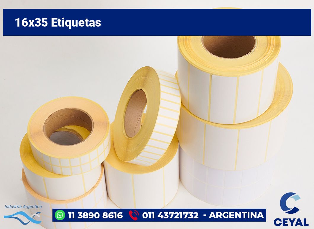 16x35 Etiquetas