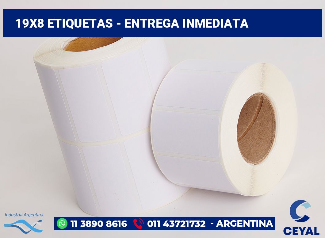 19×8 Etiquetas