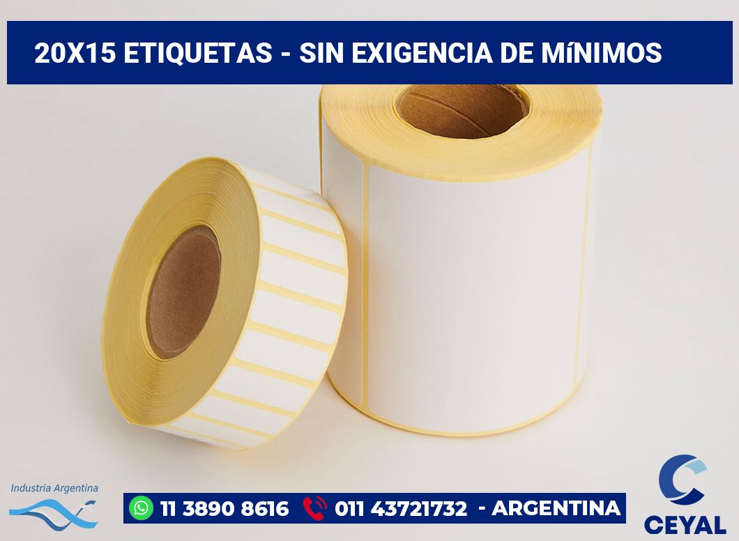 20×15 Etiquetas