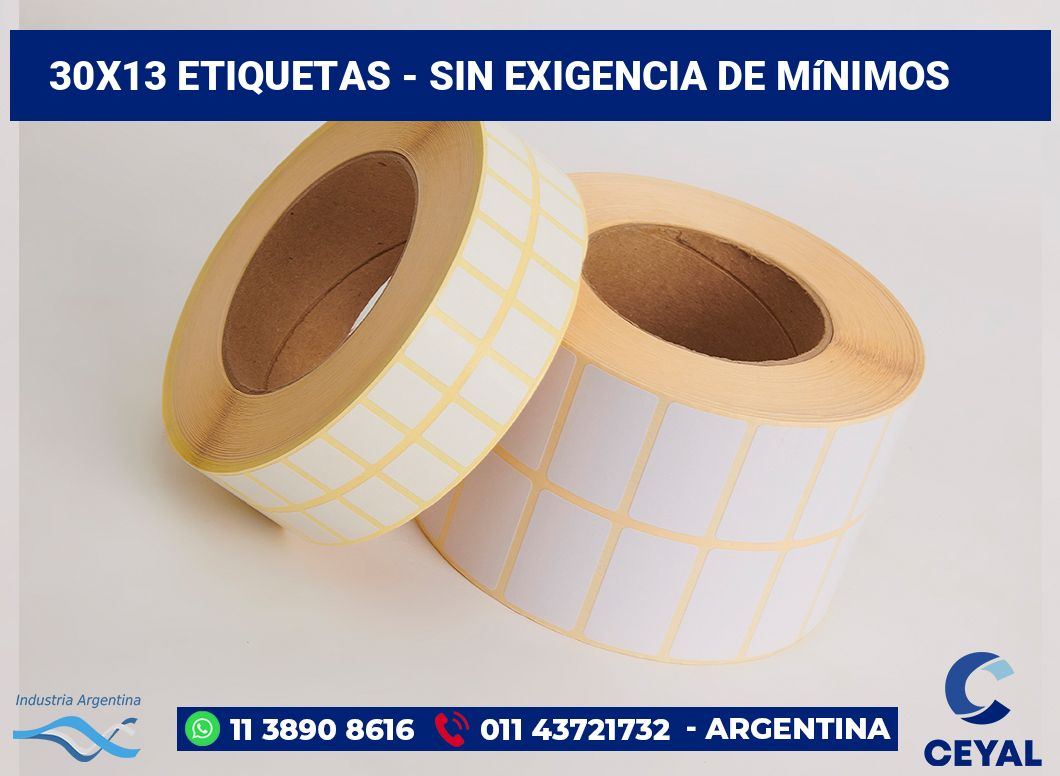 30x13 Etiquetas