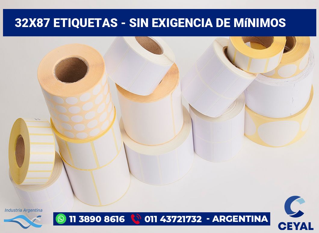 32x87 Etiquetas