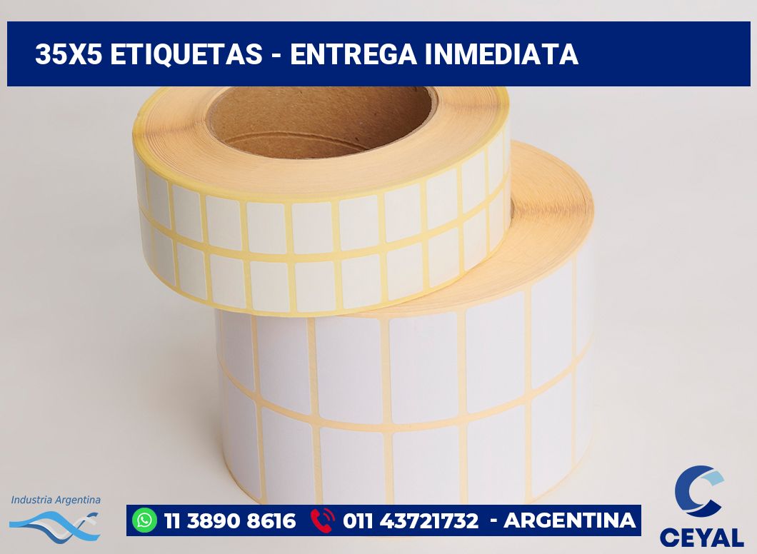 35x5 Etiquetas