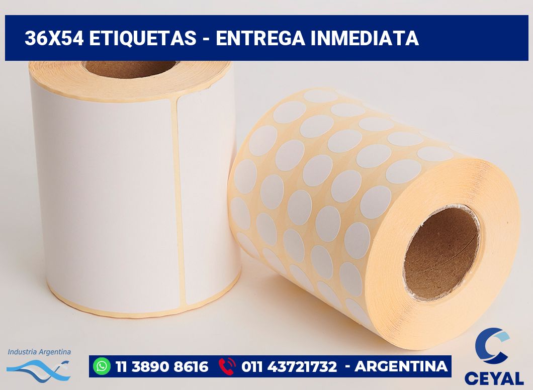 36x54 Etiquetas