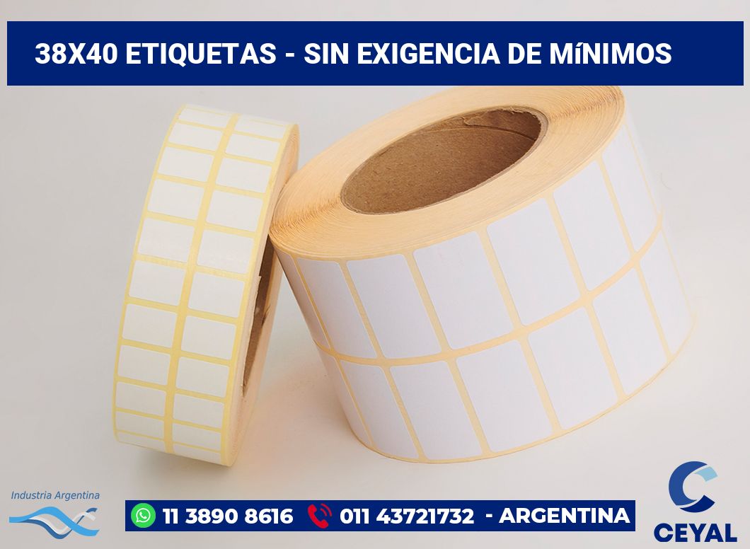 38x40 Etiquetas
