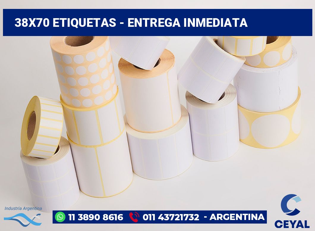 38×70 Etiquetas