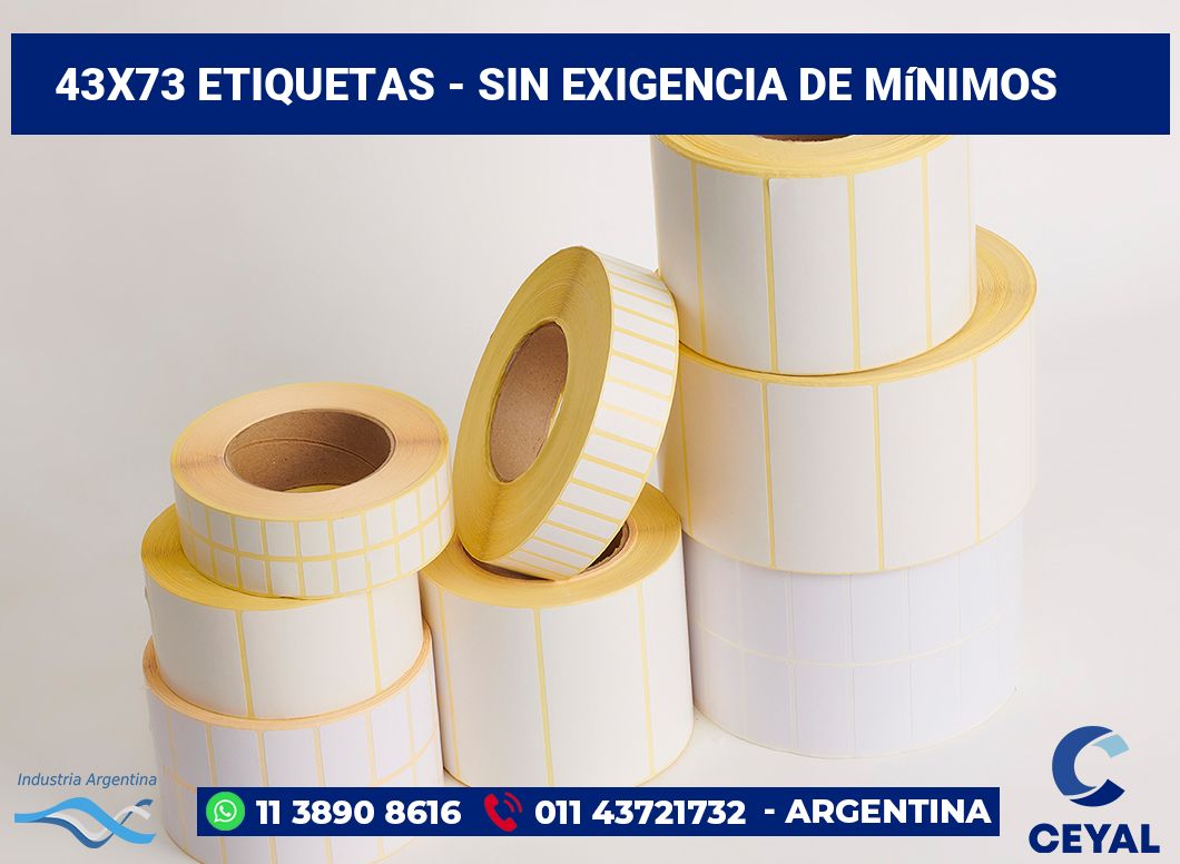 43×73 Etiquetas