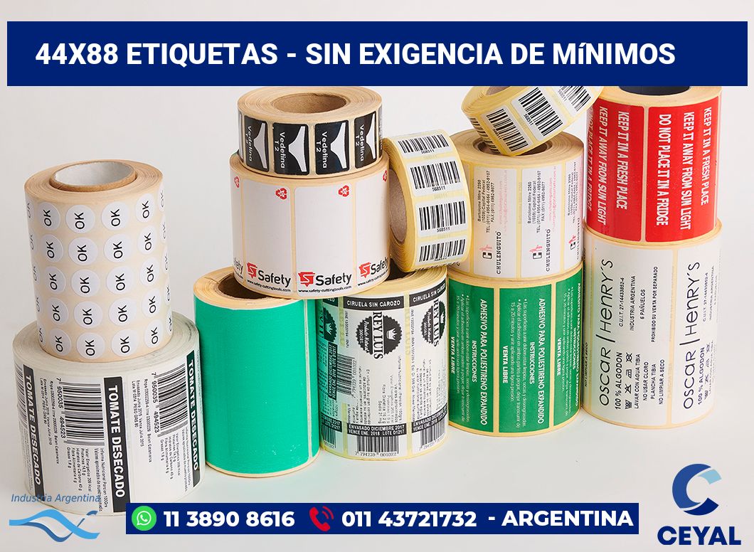 44x88 Etiquetas