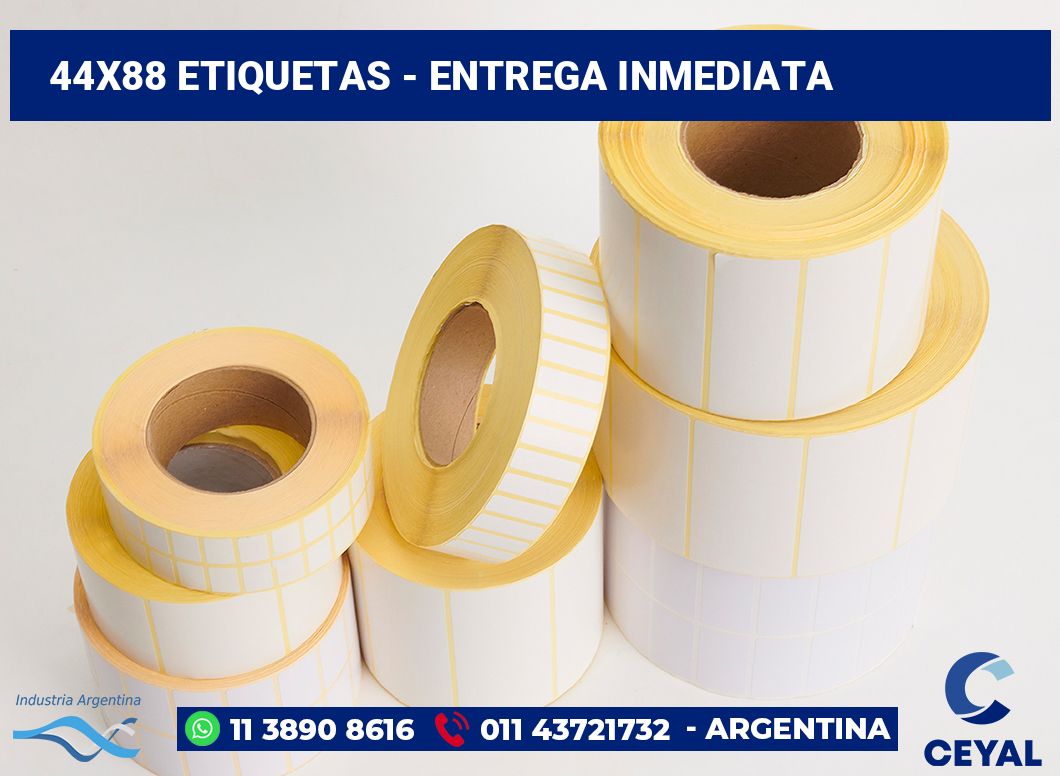 44×88 Etiquetas