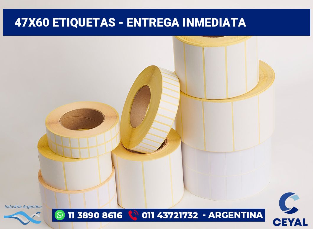 47x60 Etiquetas