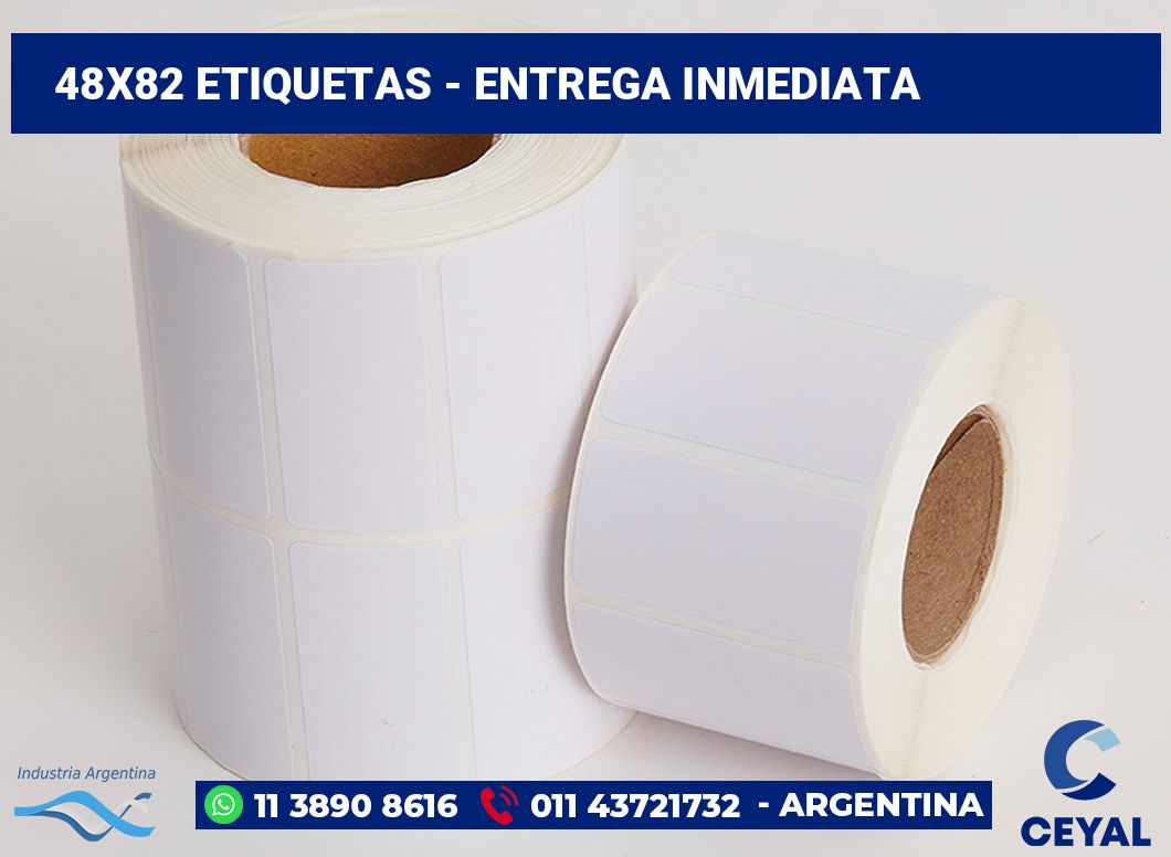 48×82 Etiquetas