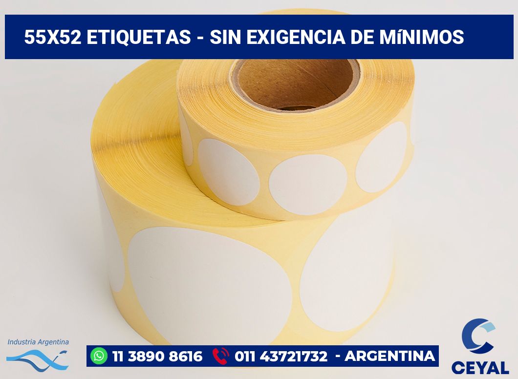 55x52 Etiquetas