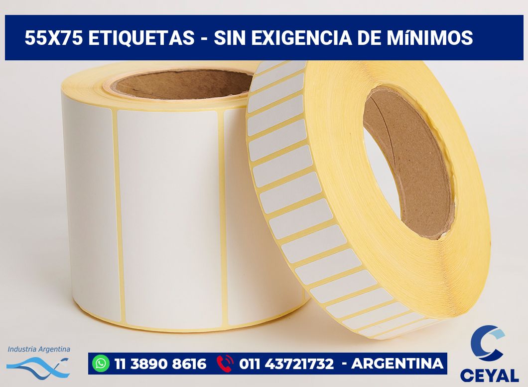 55x75 Etiquetas