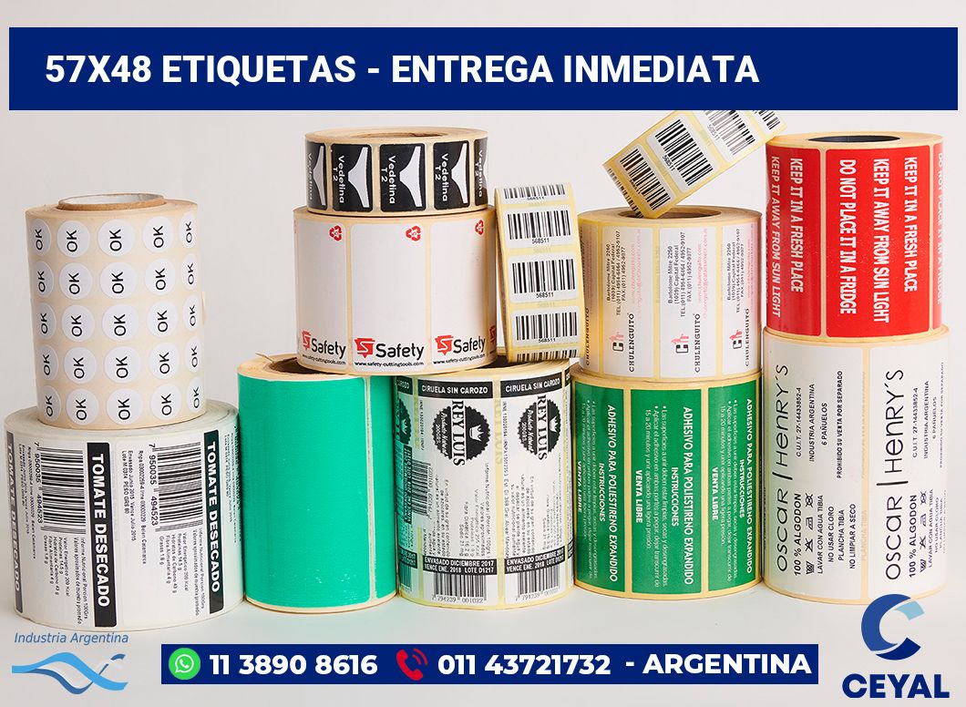 57×48 Etiquetas