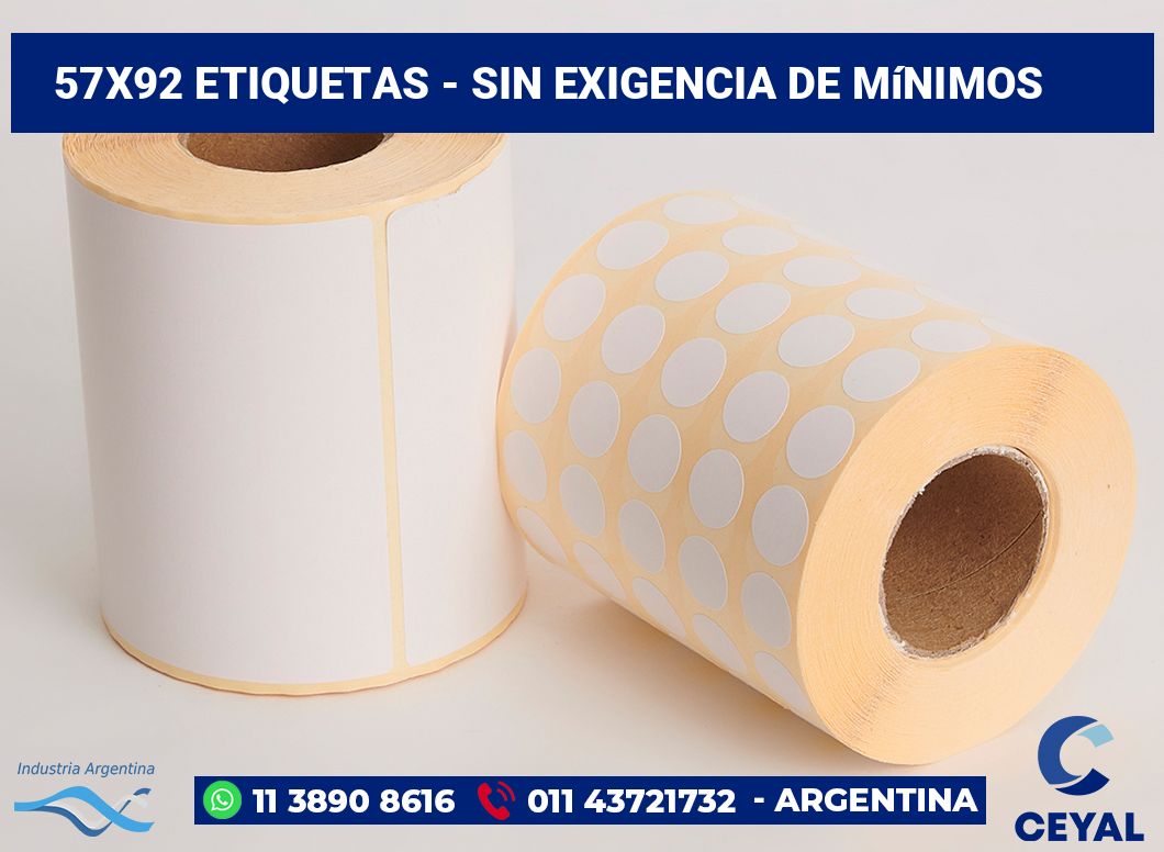 57x92 Etiquetas
