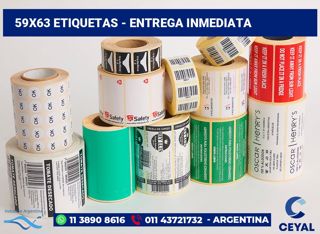 59x63 Etiquetas