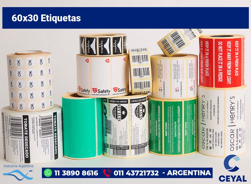60x30 Etiquetas