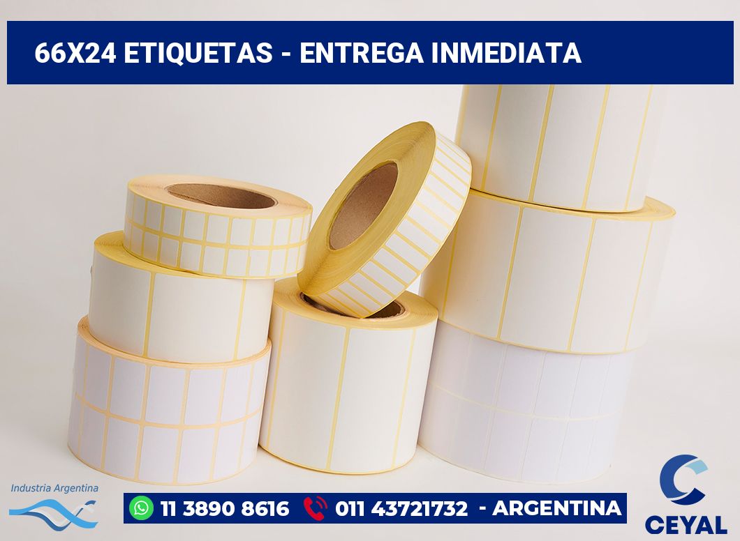 66×24 Etiquetas