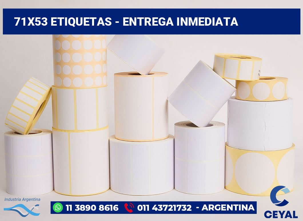 71x53 Etiquetas