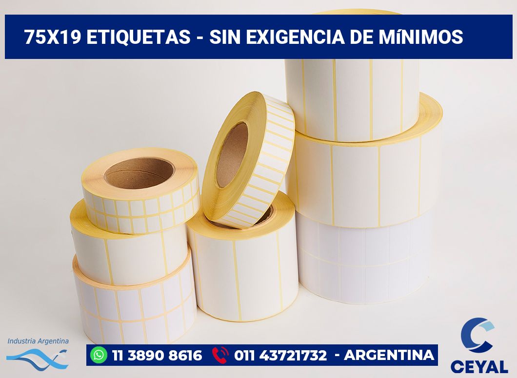 75x19 Etiquetas