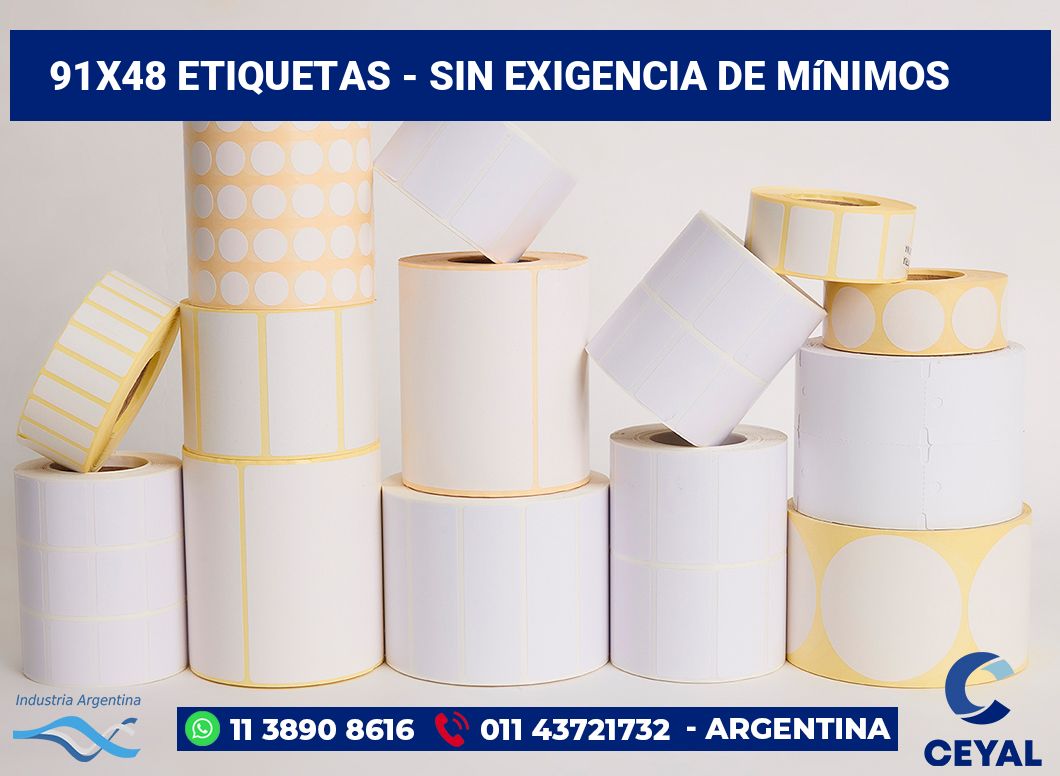 91x48 Etiquetas