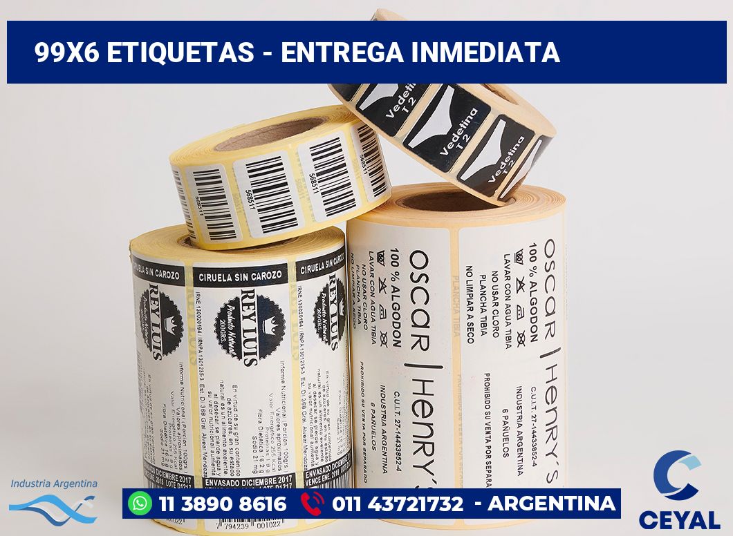 99x6 Etiquetas