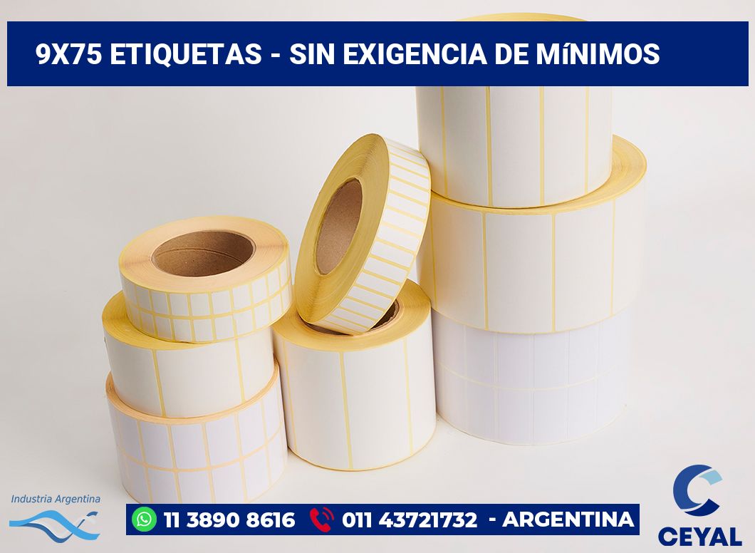9x75 Etiquetas