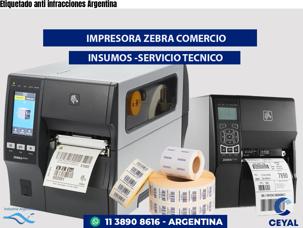 Etiquetado anti infracciones Argentina