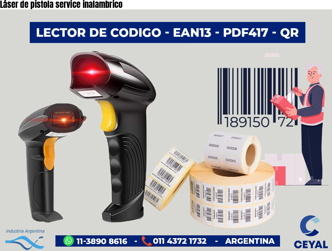 Láser de pistola service inalambrico