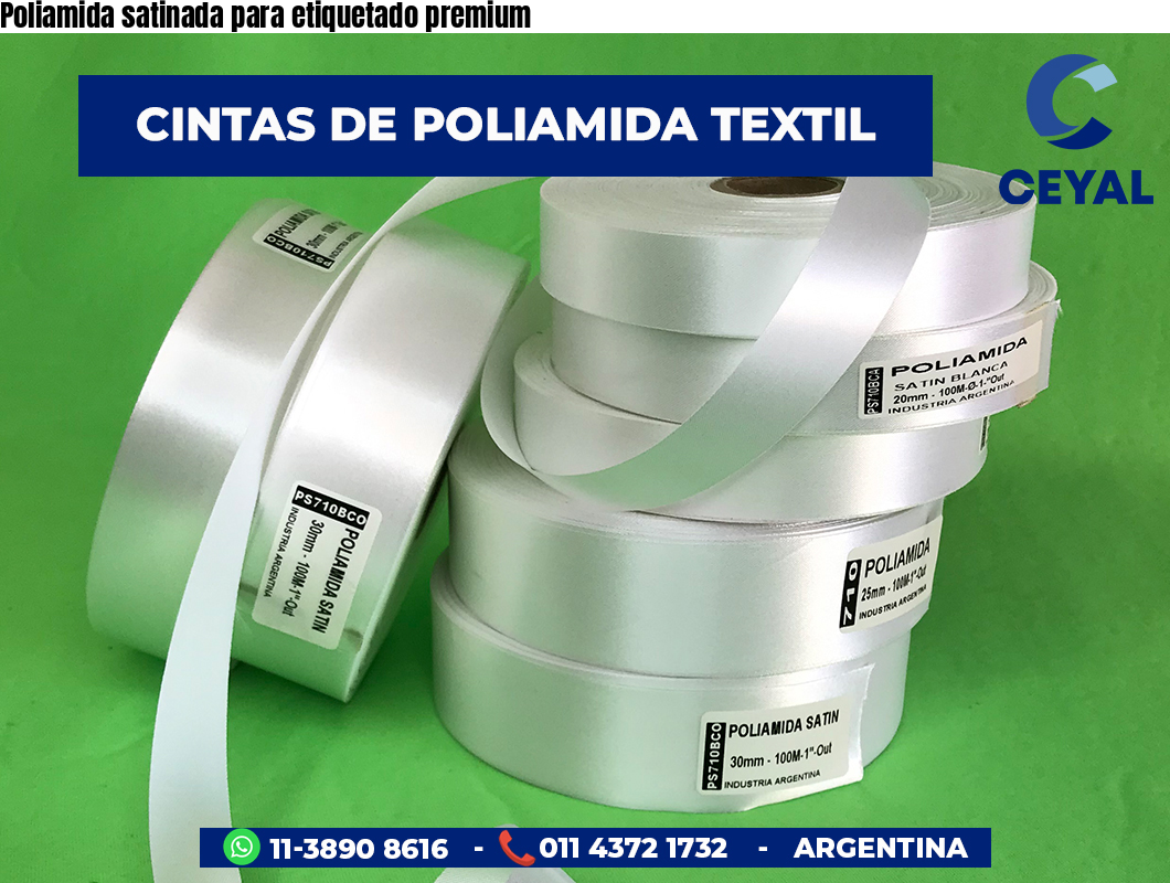 Poliamida satinada para etiquetado premium