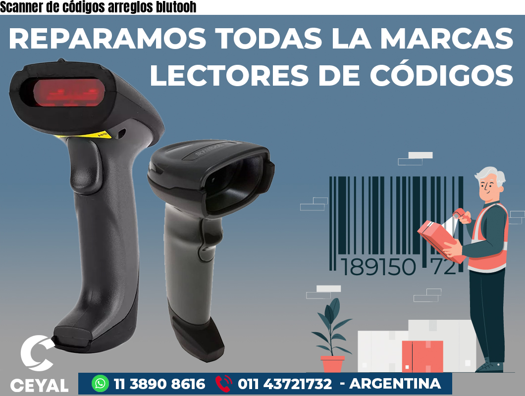Scanner de códigos arreglos blutooh