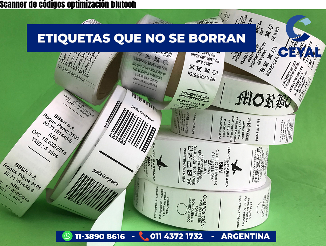 Scanner de códigos optimización blutooh