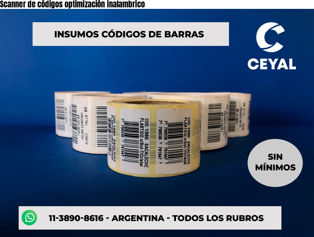 Scanner de códigos optimización inalambrico
