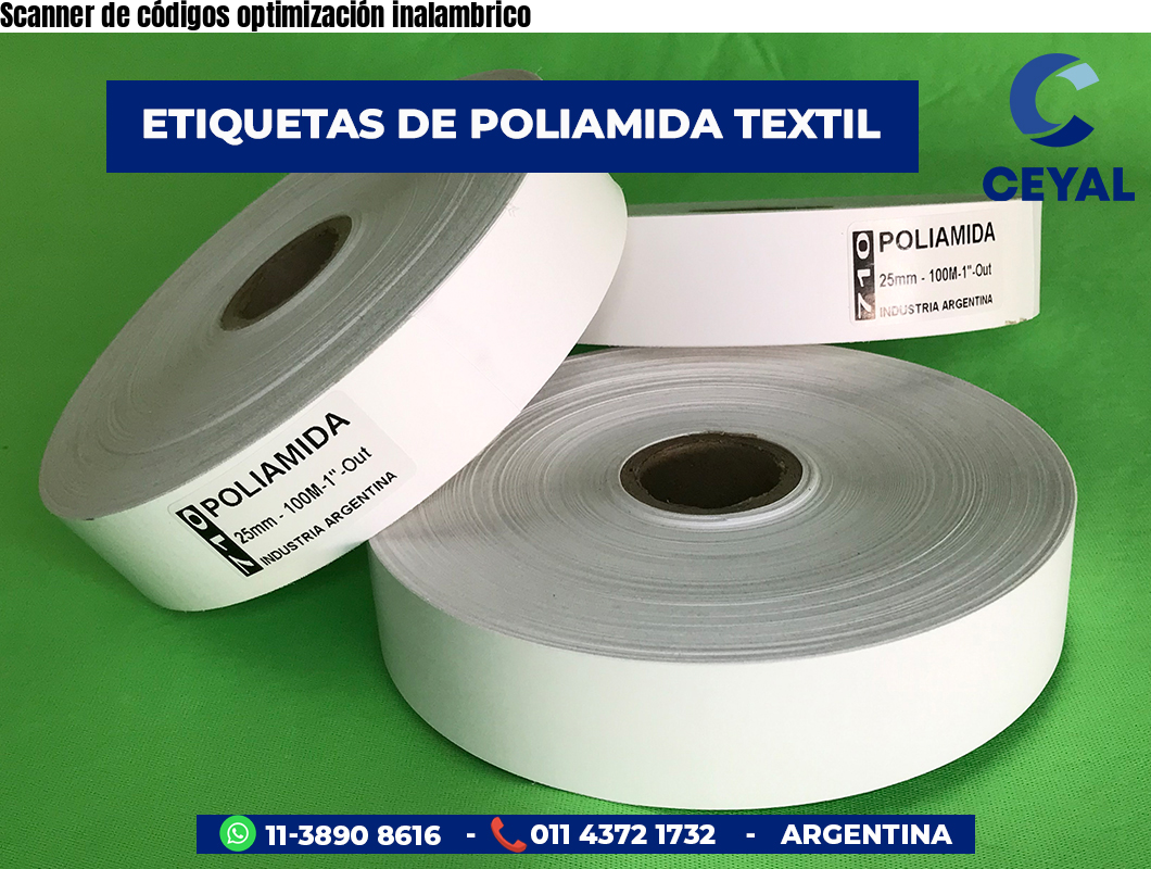 Scanner de códigos optimización inalambrico